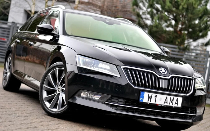 Skoda Superb cena 91500 przebieg: 181000, rok produkcji 2018 z Płock małe 704